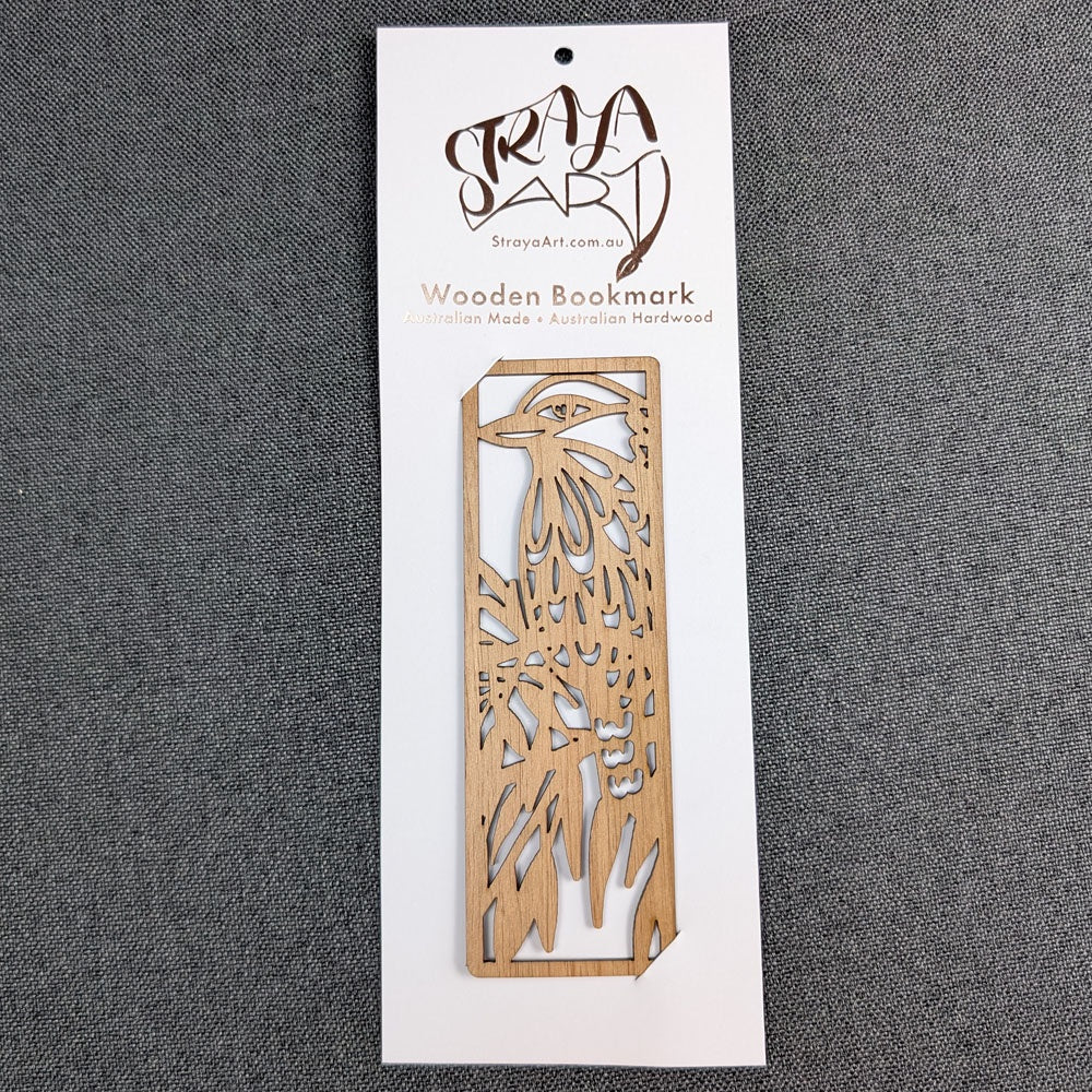 Australian Timber Bookmark: Kookaburra
