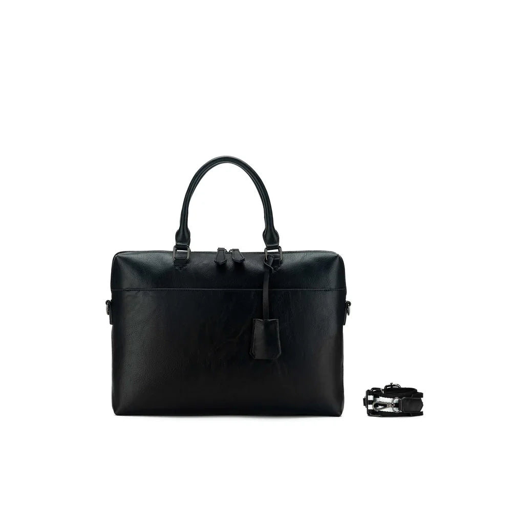 Black Caviar Designs Computer Bag -  Roma Black