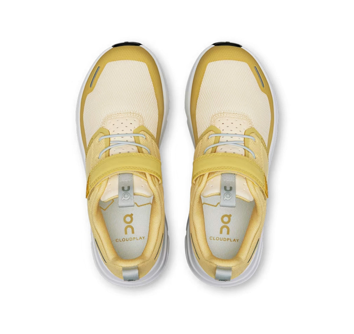On Little Kids' Cloud Play Citrine/White Athletic Shoes