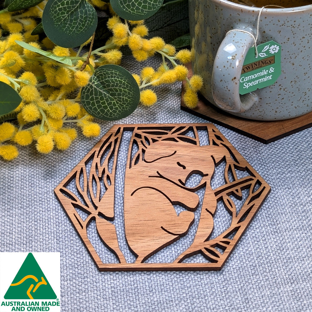 Australian Timber Coaster: Koala