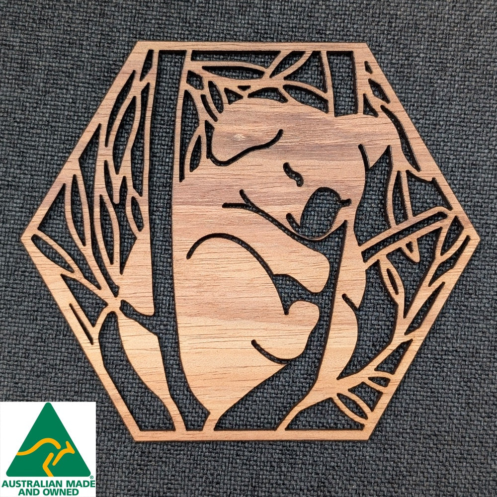 Australian Timber Coaster: Koala