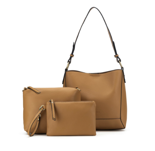 Black Caviar Designs - Handbag 3 Piece - Marina Tan