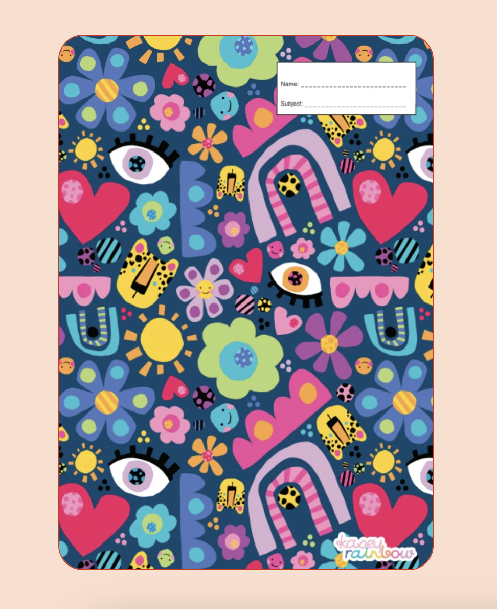 Book Cover - A4 - Kasey Rainbow - My Things