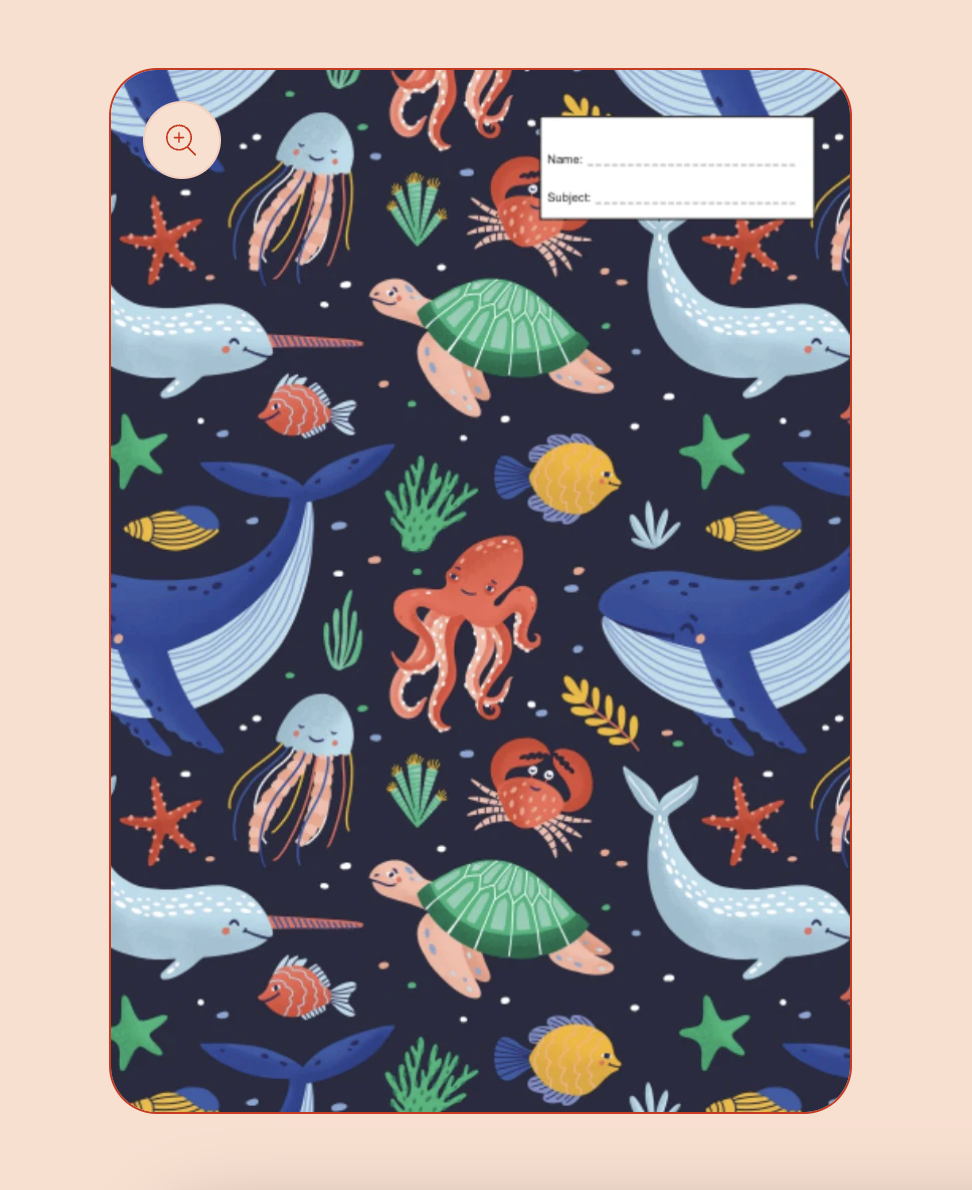Book Cover - A4 - Underwater World