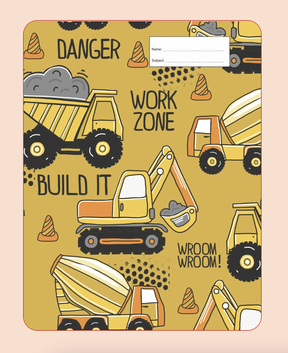 Book Cover - A4 - Work Zone
