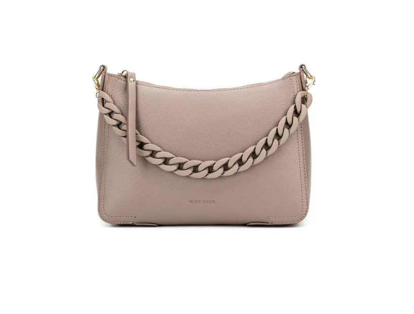Black Caviar Elle Crossbody Bag - Mushroom