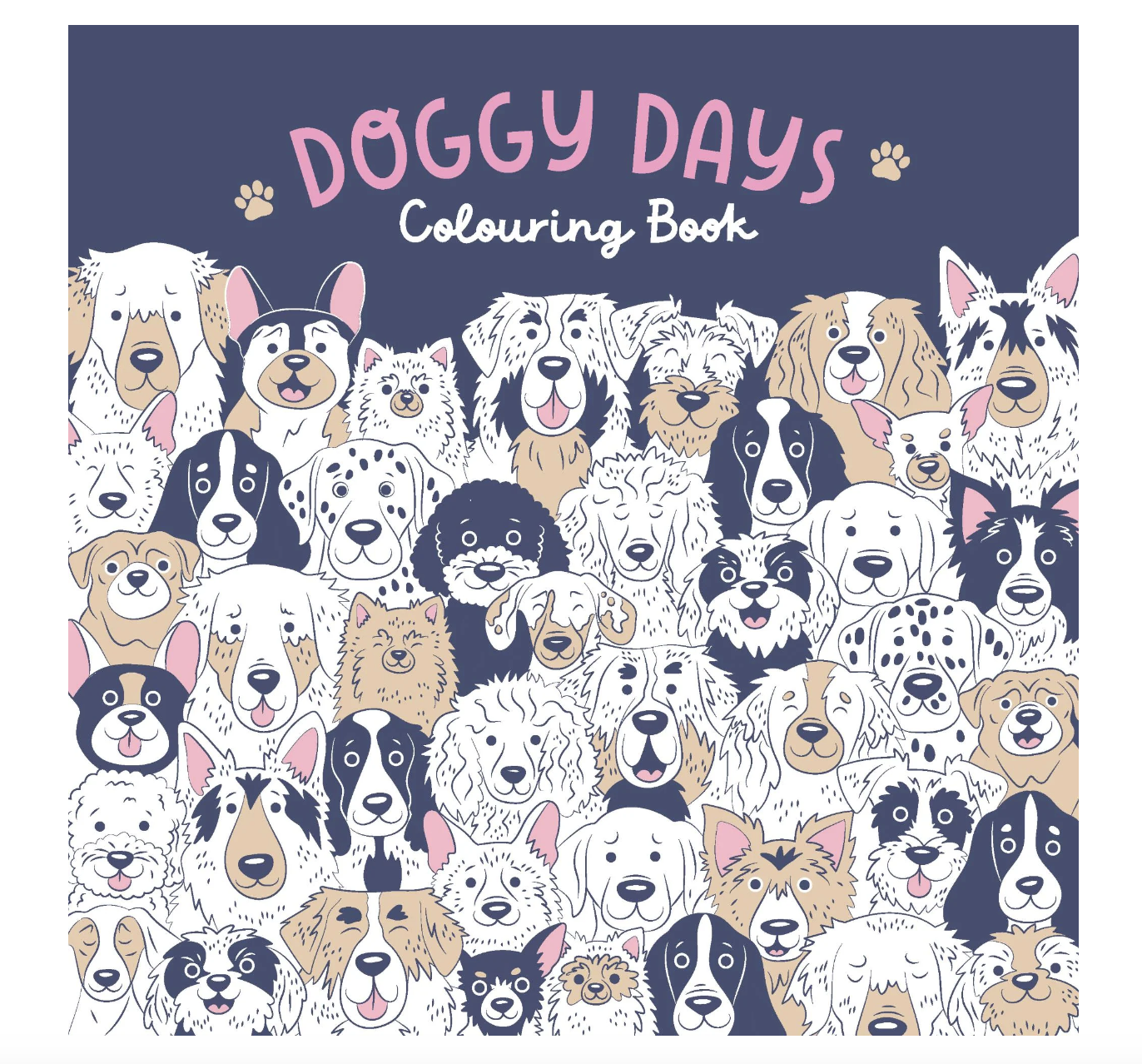 Adult Colouring Book - Doggy Days