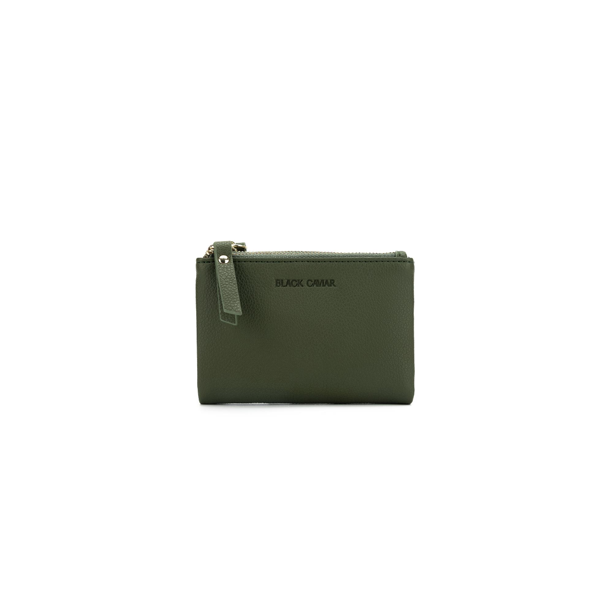 Black Caviar Avril Mini Wallet - Dark Olive