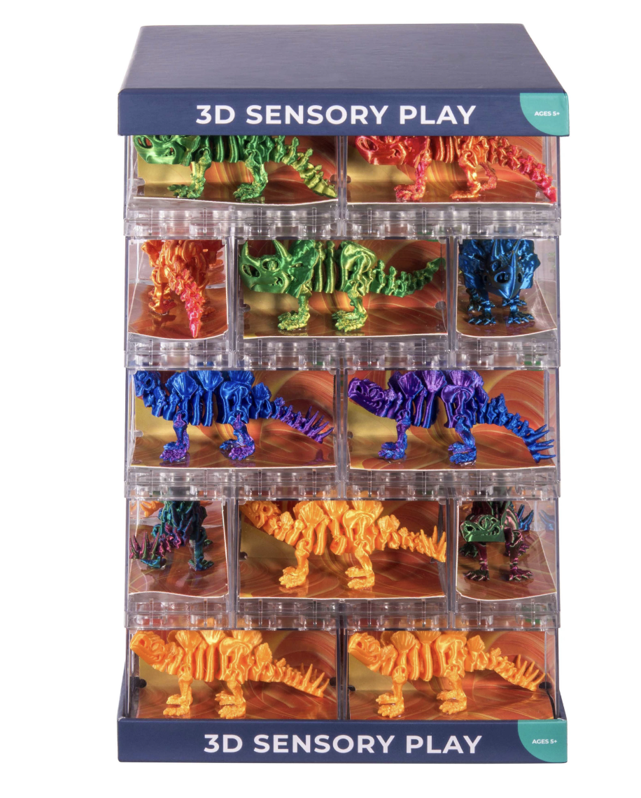 3D Sensory Dinosaurs - 8 Assorted
