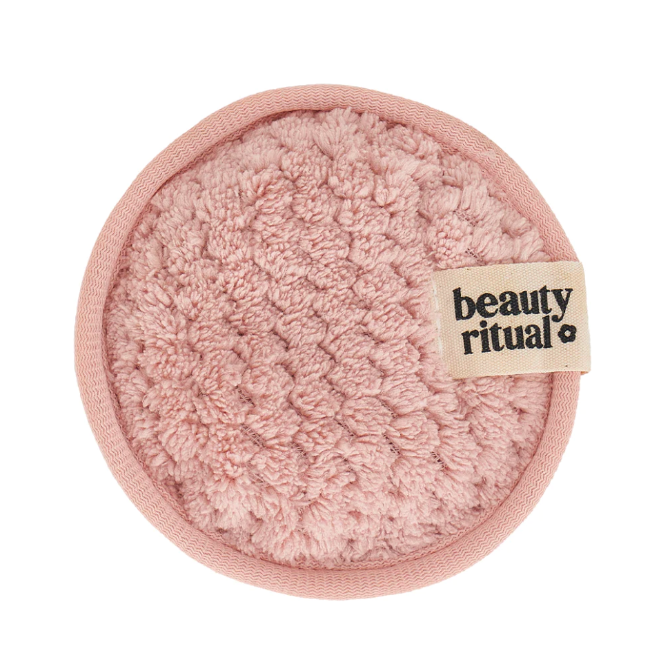 Beauty Ritual Luxury Waffle Cleansing Pads 4pc - Dusty Pink