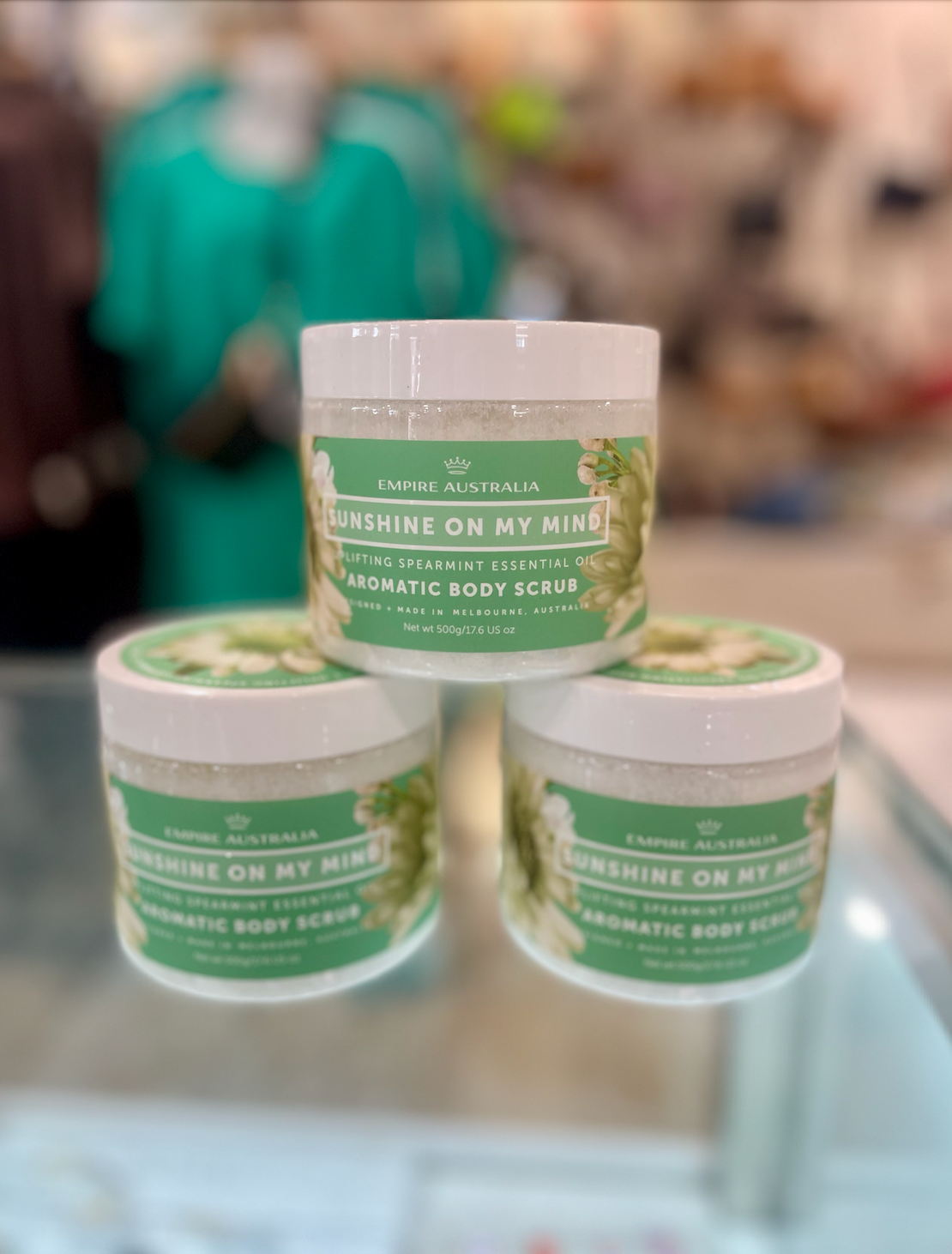 Affirmations Body Scrub 500gm - Sunshine On My Mind Spearmint