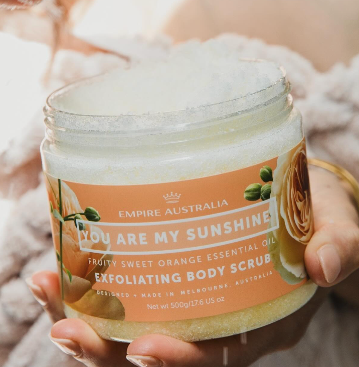 Affirmations Body Scrub 500gm - You Are My Sunshine Sweet Orange