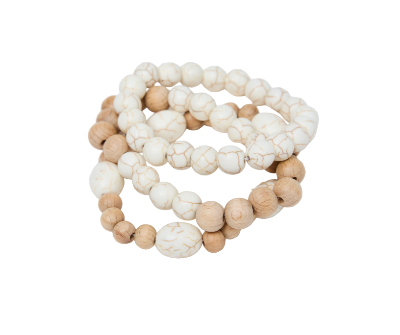 Bracelet Stack 3pc - Madrid Natural