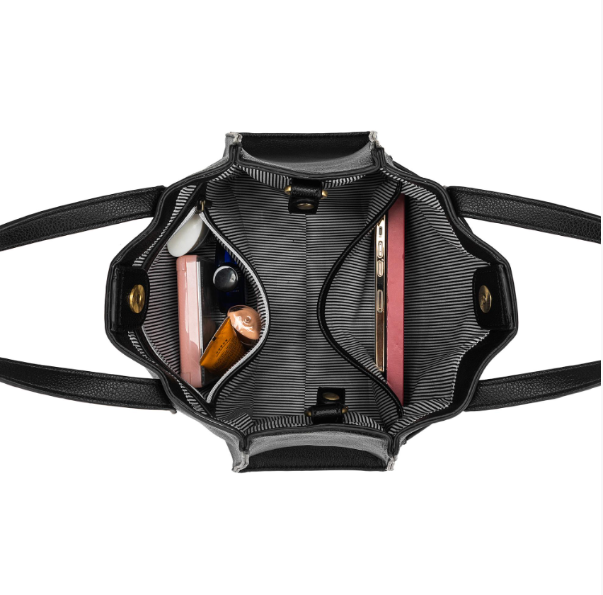 Black Caviar Designs 3 Piece Handbag Kellye - Black