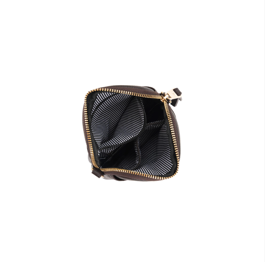 Black Caviar Design Mika Passport Phone Crossbody - Coco