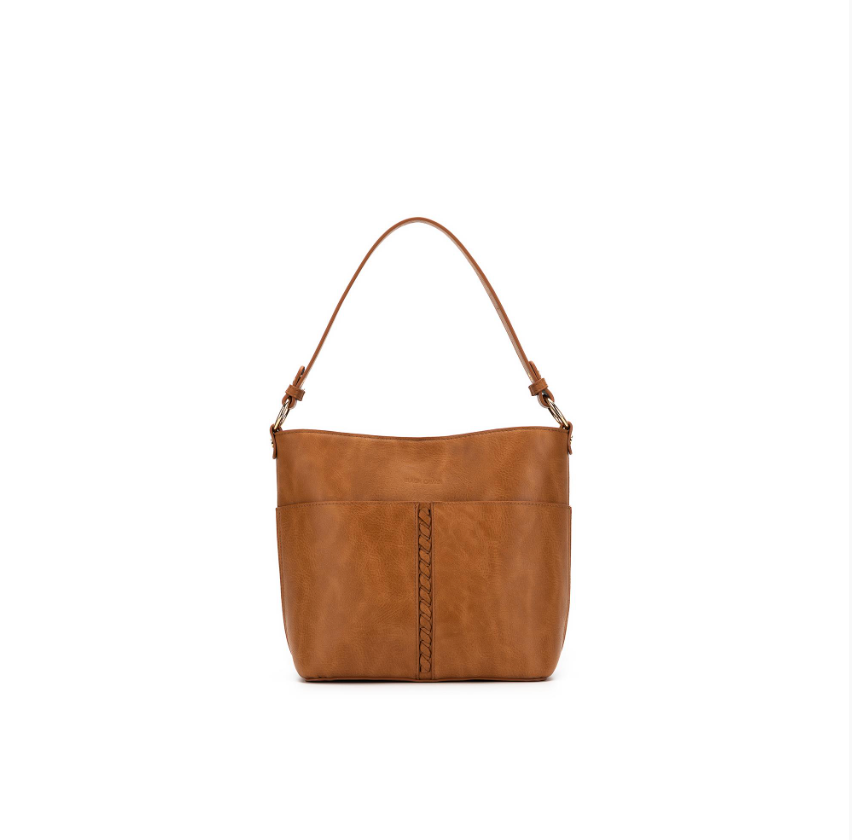 Black Caviar Design Melody Piece Shoulder Crossbody Bag - Tan