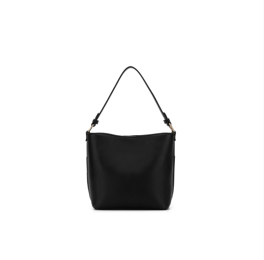 Black Caviar Design Melody Piece Shoulder Crossbody Bag - Black