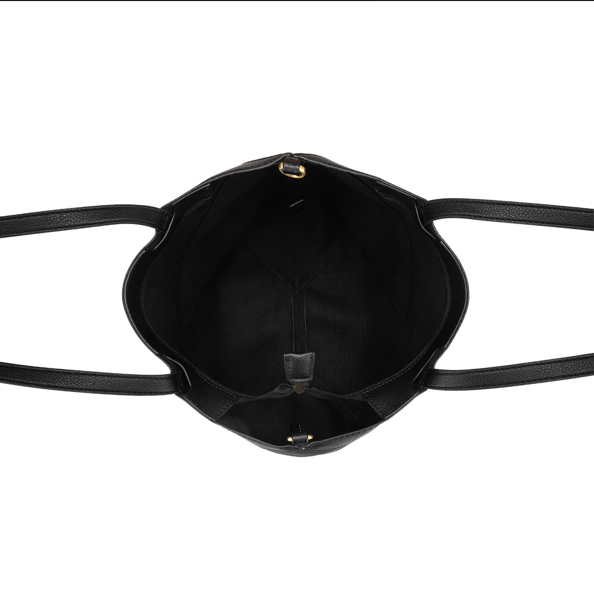 Black Caviar Renee 3 Piece Suedette Handbag - Black
