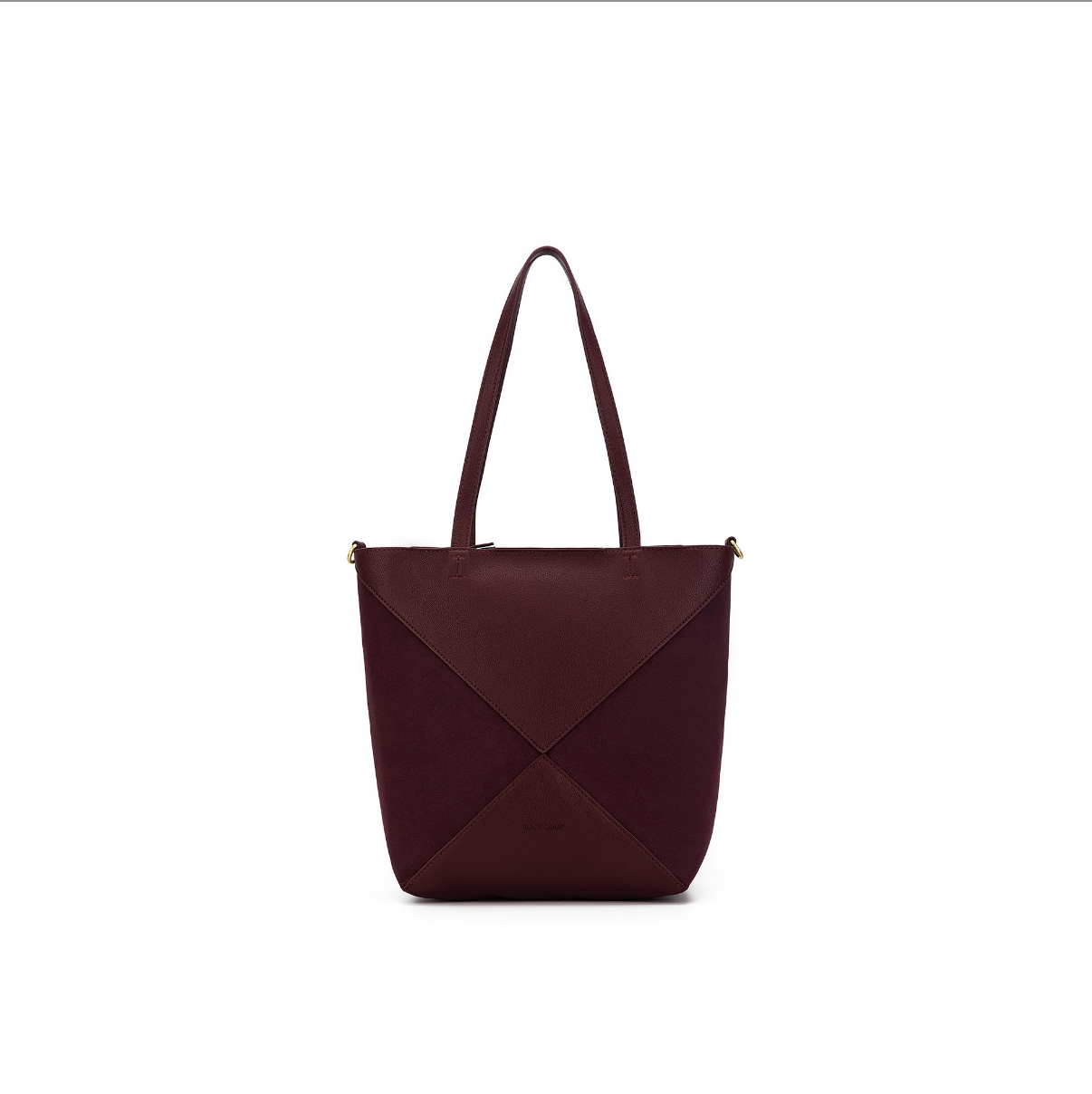 Black Caviar Renee 3 Piece Suedette Handbag - Burgundy