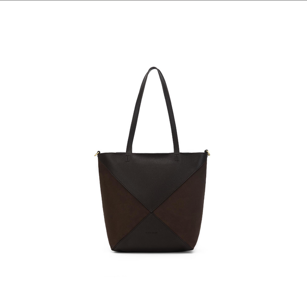 Black caviar Renee 3 Piece Suedette Handbag - Coco