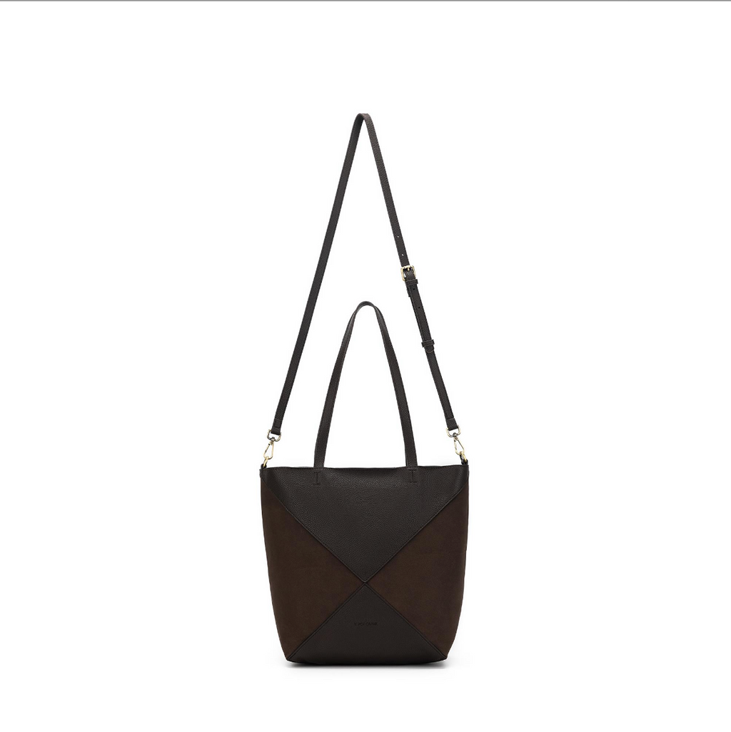 Black caviar Renee 3 Piece Suedette Handbag - Coco