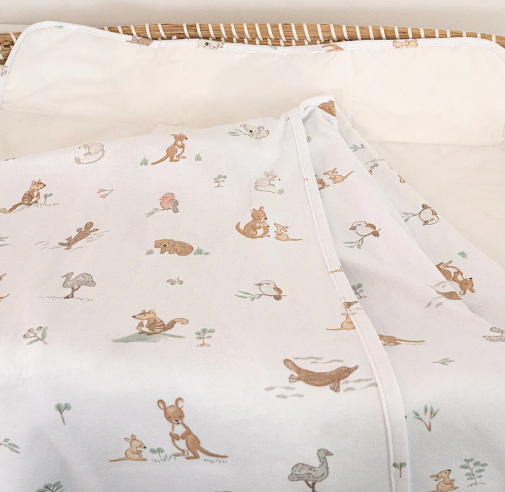 2 Pack Organic Swaddle Wraps - Australiana