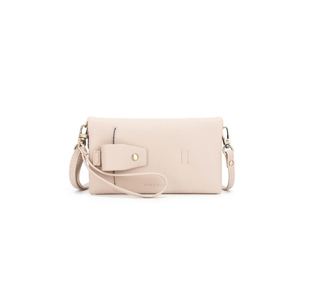Black Caviar Designs -Sky Crossbody Phone Wallet - Oatmeal