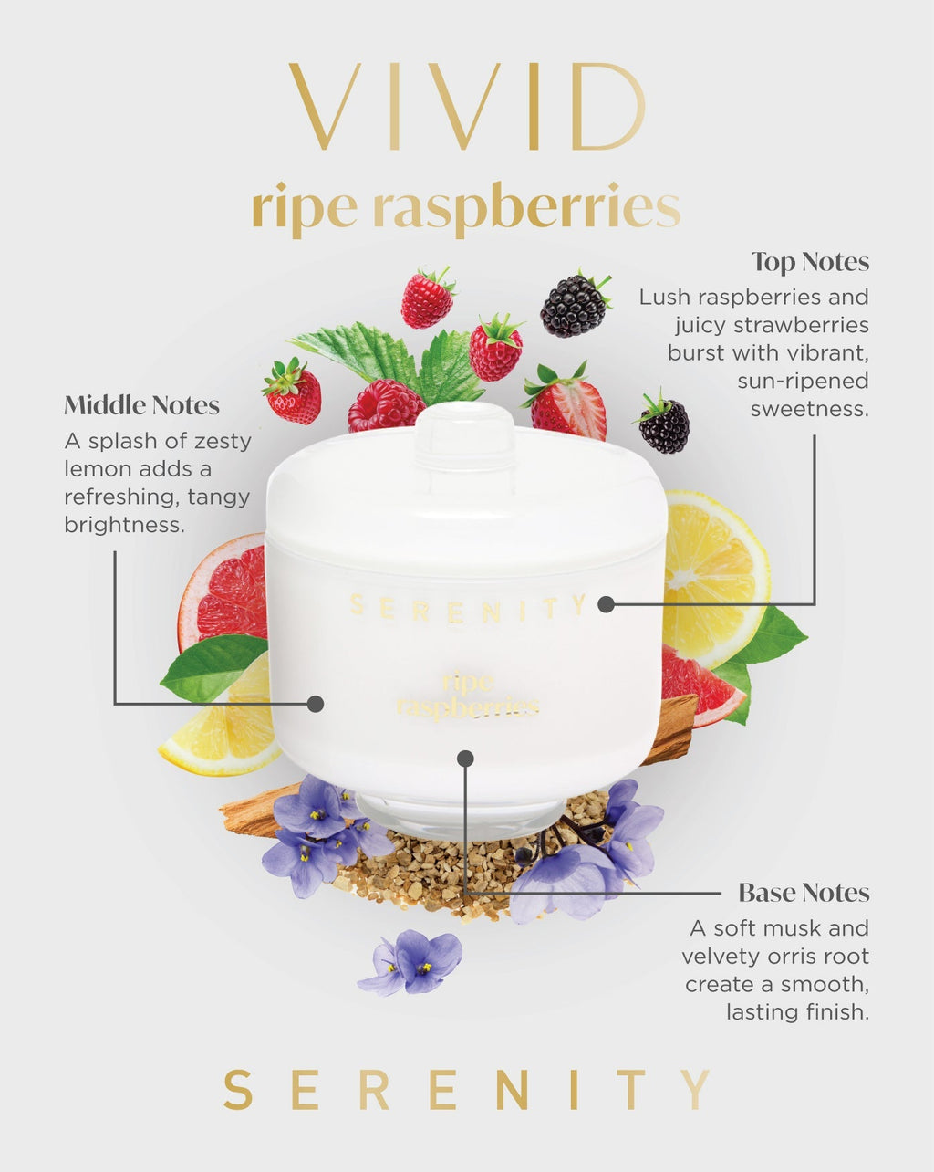 Candle - Vivid Ripe Raspberries