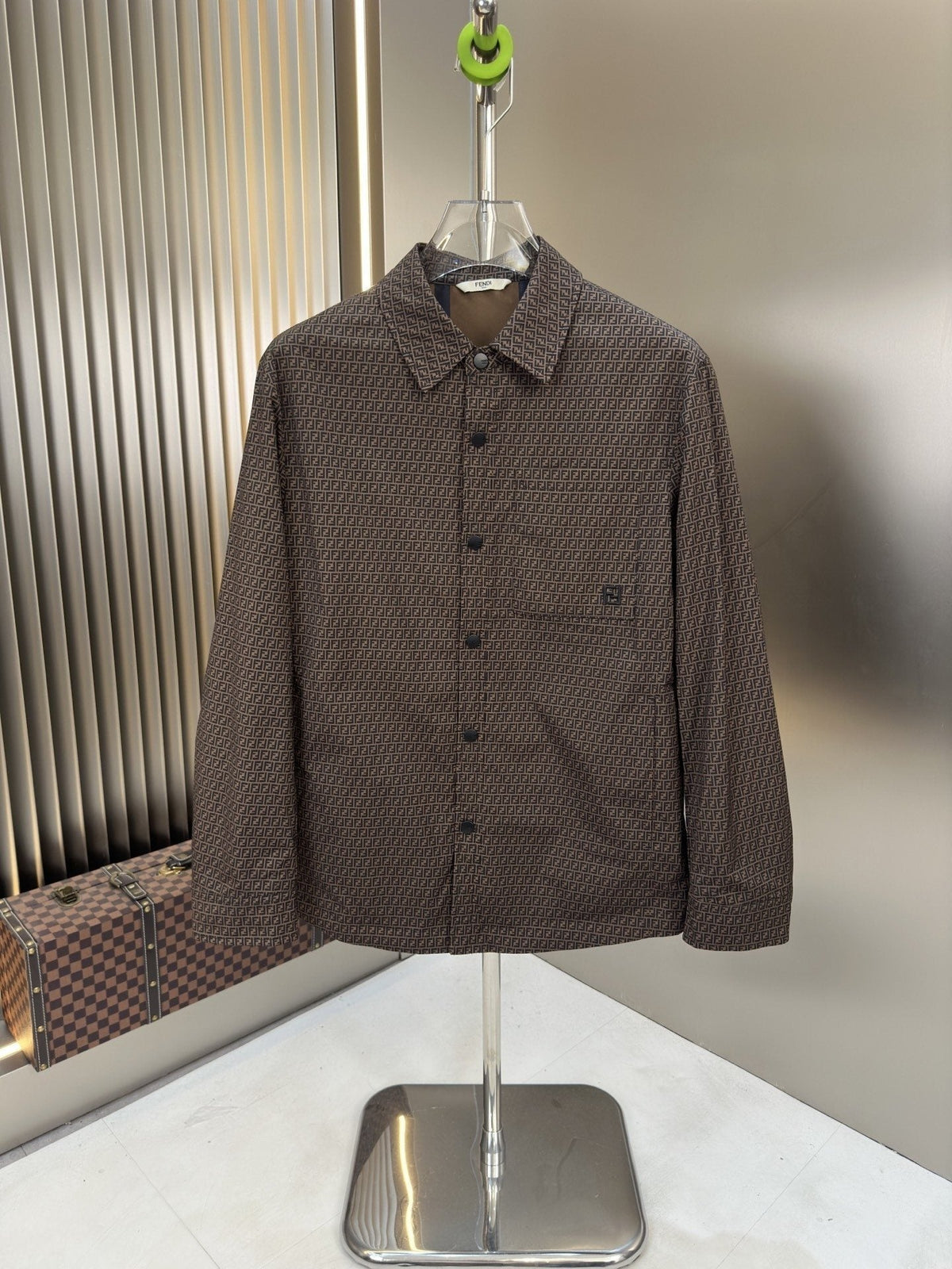 Fendi Geometric Pattern Shirt Jacket — hero