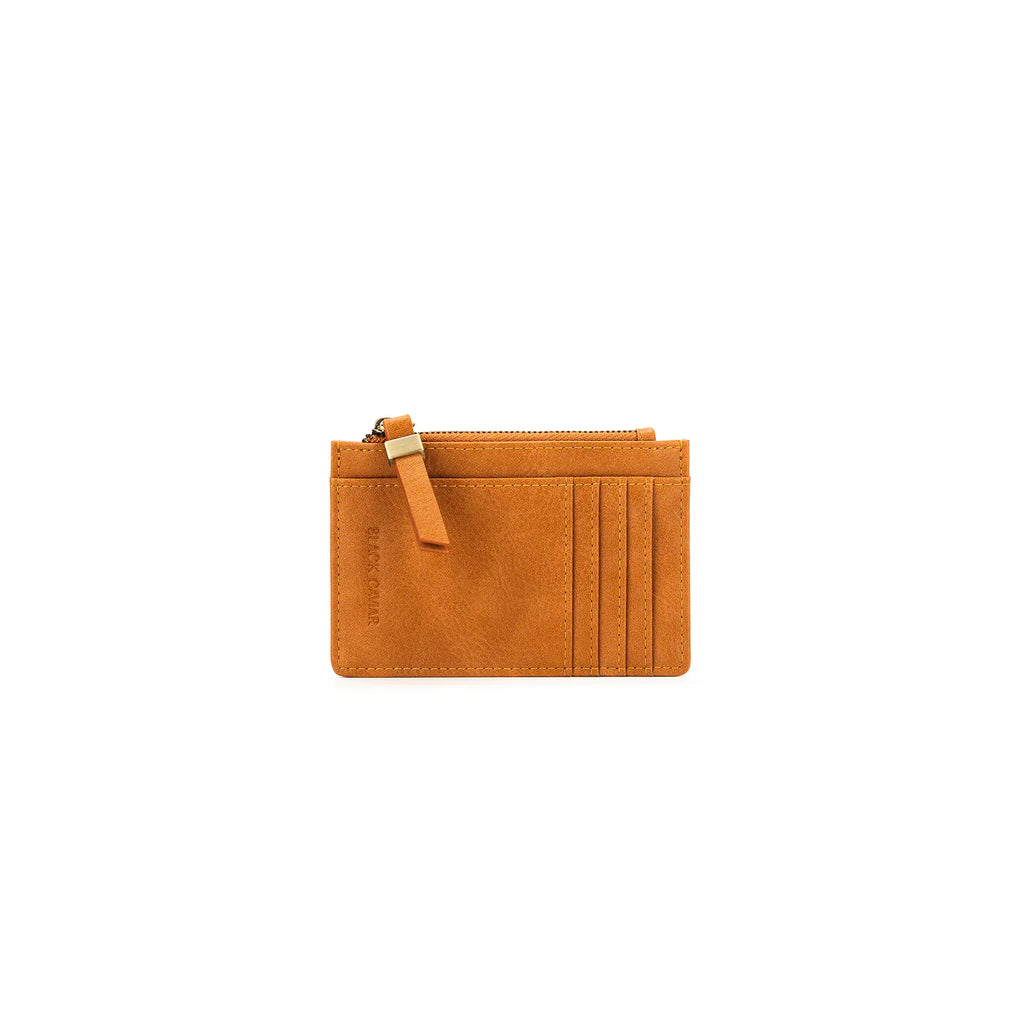 Black Caviar Designs - Ines Card Holder/ Coin Purse Tan