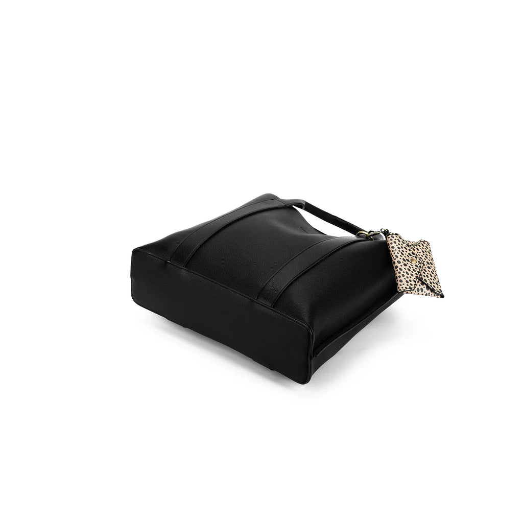 Black Caviar Designs - Margaux 2 Piece Laptop Top Handle Bag Black