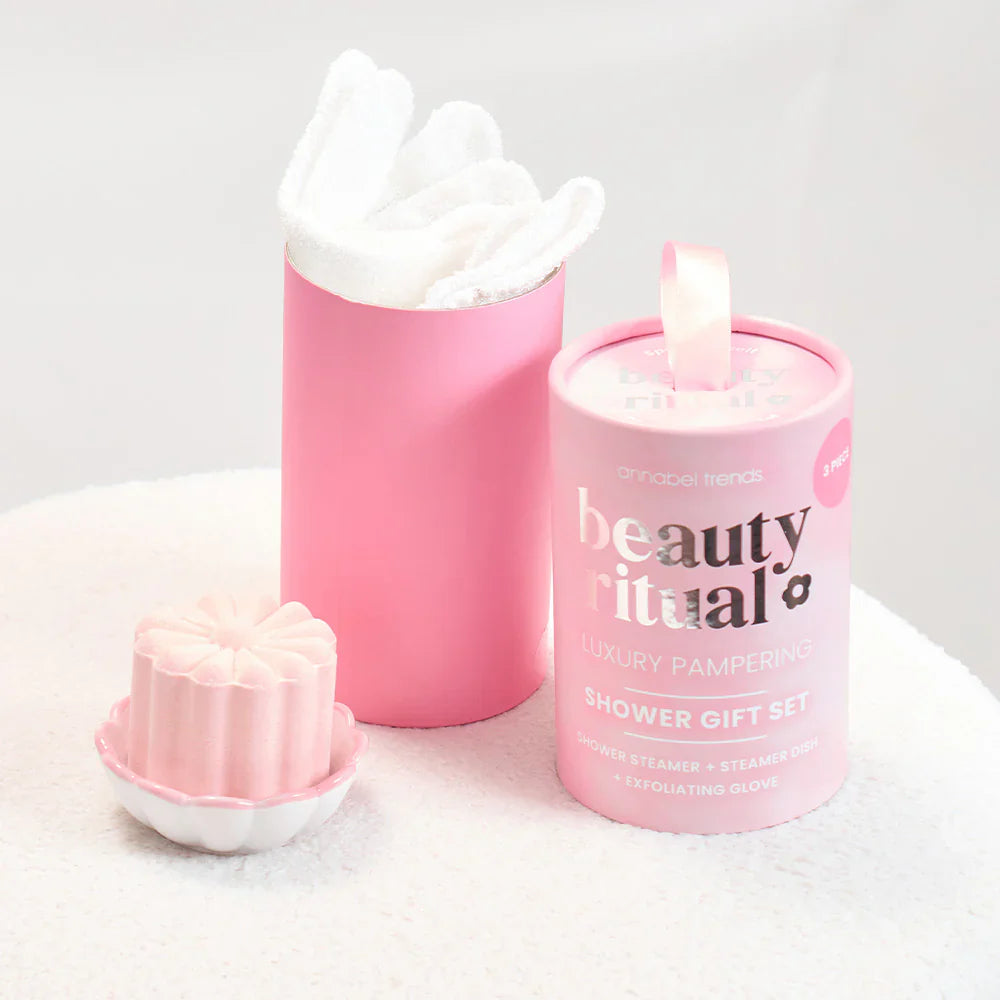Beauty Ritual Shower Gift Set - Dusty Pink