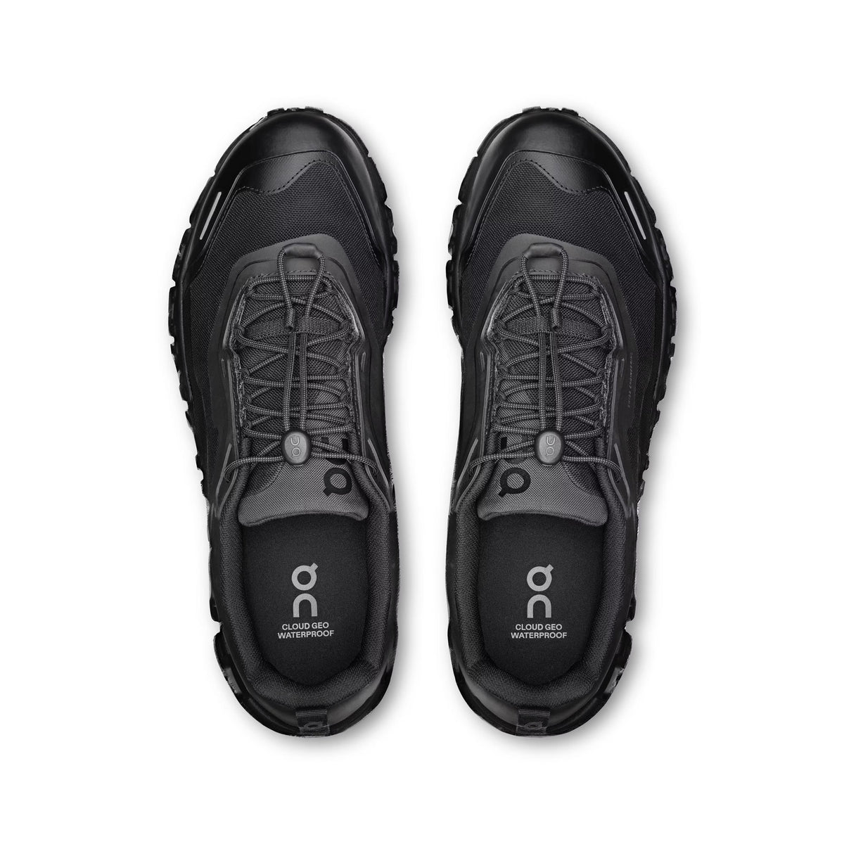On Men's Cloud 6 Geo Waterproof Black/Black Lifestyle Sneakers
